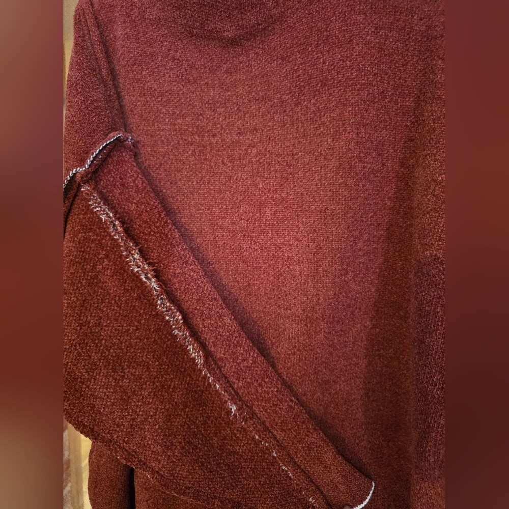 Women's New IMPRESSIONS oversize Inside Out Sweater Sz. XL Extra Large! - Picture 2 of 5